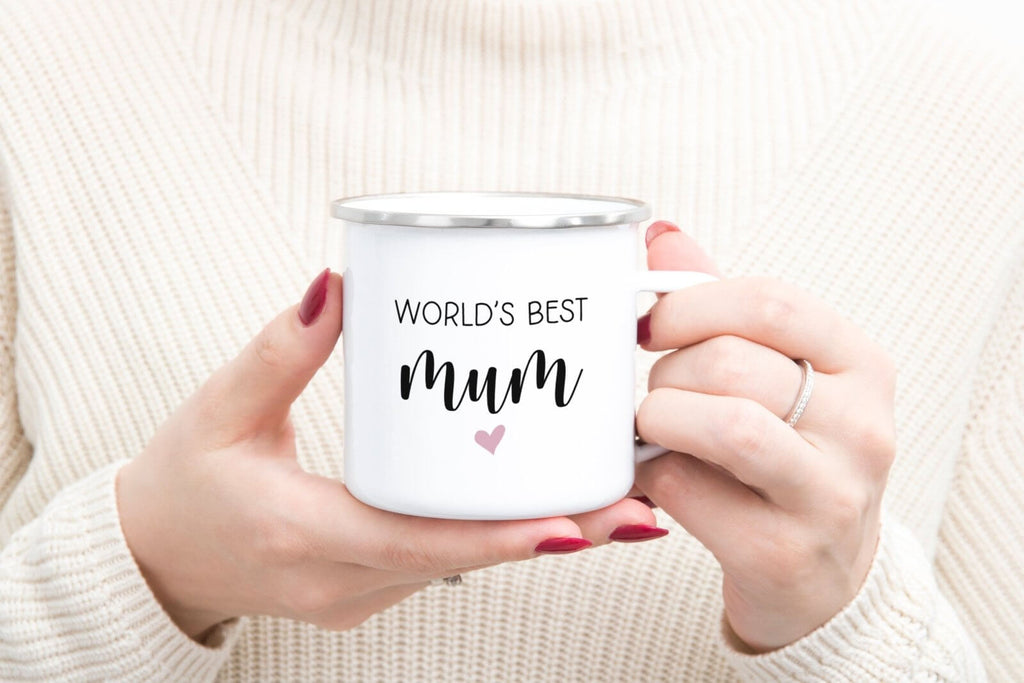 World's Best Mum Enamel Mug - The Gifted Panda
