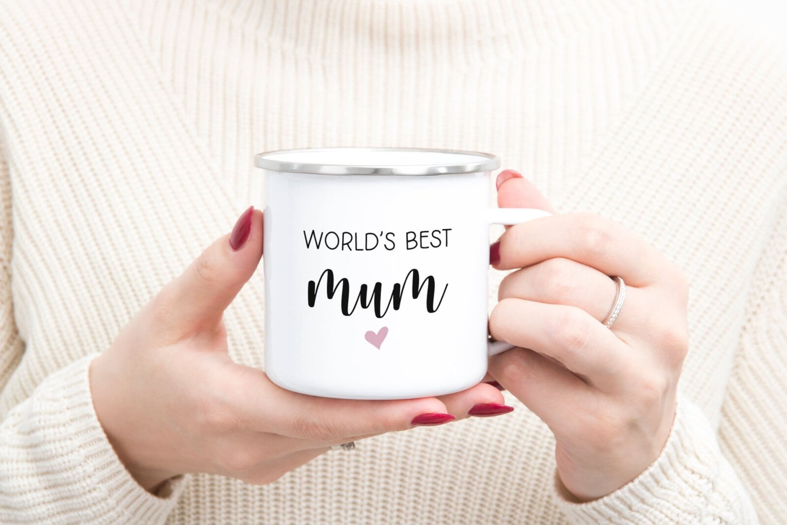 World's Best Mum Enamel Mug - The Gifted Panda