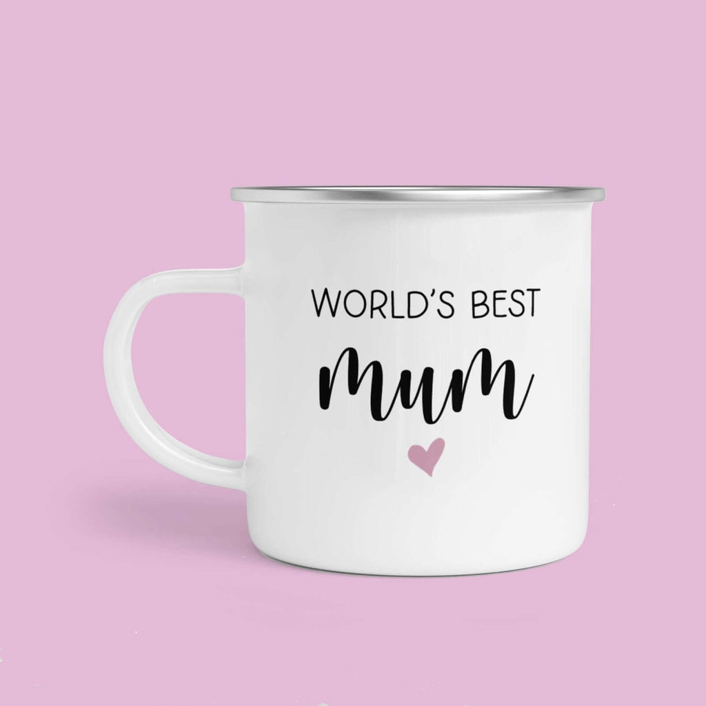 World's Best Mum Enamel Mug - The Gifted Panda