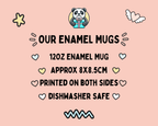 World's Best Mum Enamel Mug - The Gifted Panda