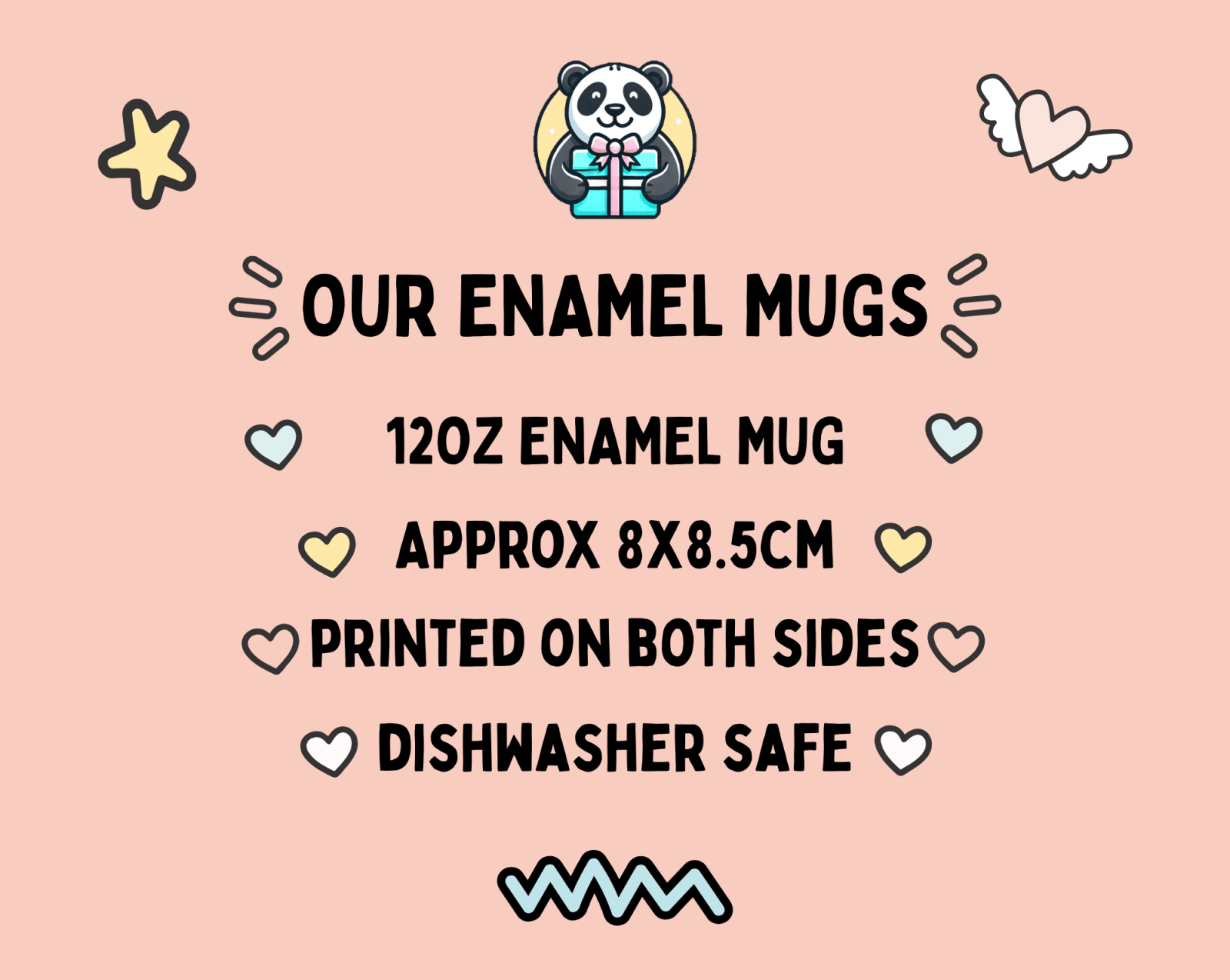 World's Best Mum Enamel Mug - The Gifted Panda