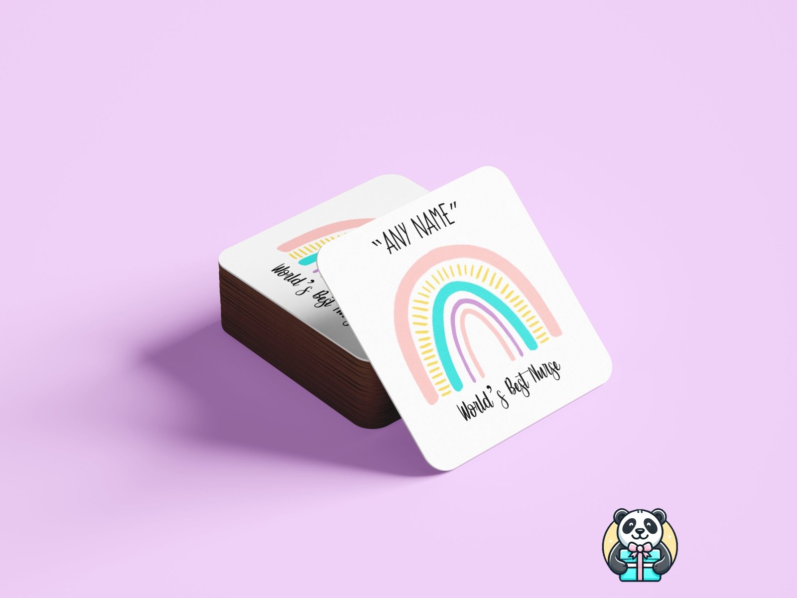 World's Best Nurse Coaster - The Gifted Panda Main image