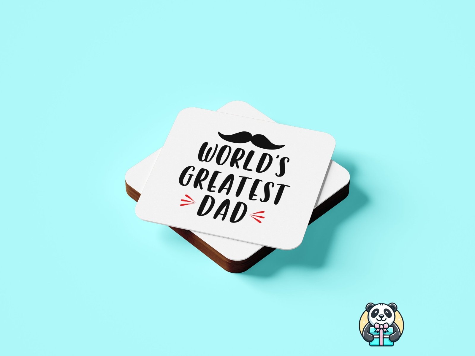 Worlds Greatest Dad Coaster - The Gifted Panda Main image