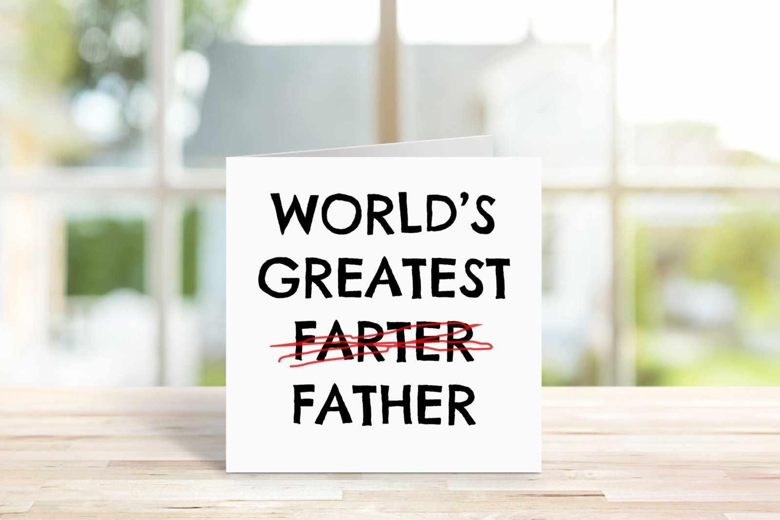 World's Greatest Farter Greetings Card Secondary image