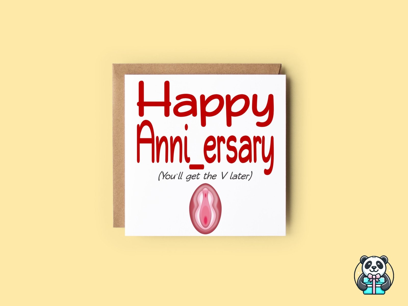 You'll Get the V later Anniversary Card - The Gifted Panda Main image