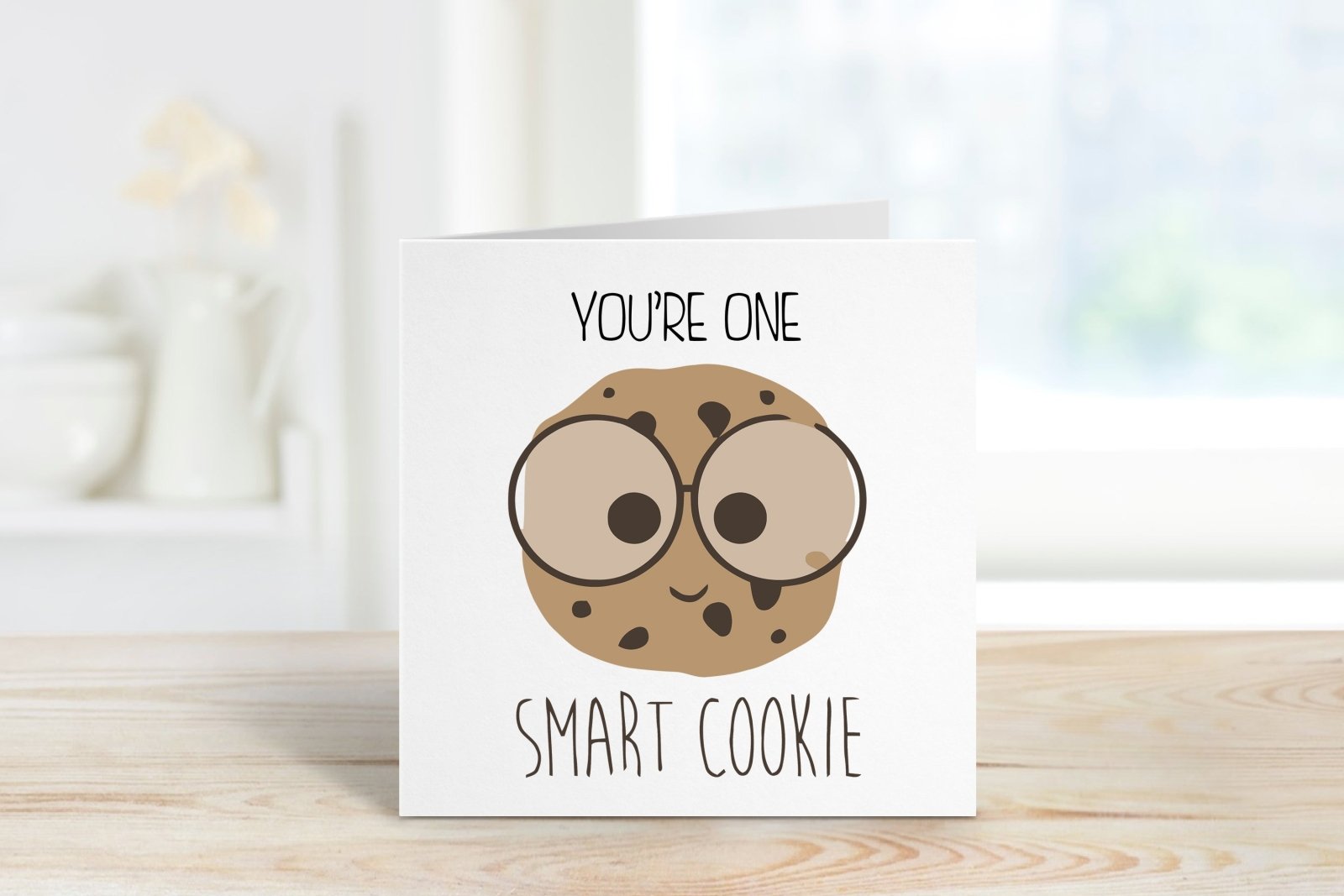 You're One Smart Cookie Greeting Card - The Gifted Panda