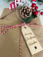 4 Insult Reusable Wooden Gift Tags - The Gifted Panda
