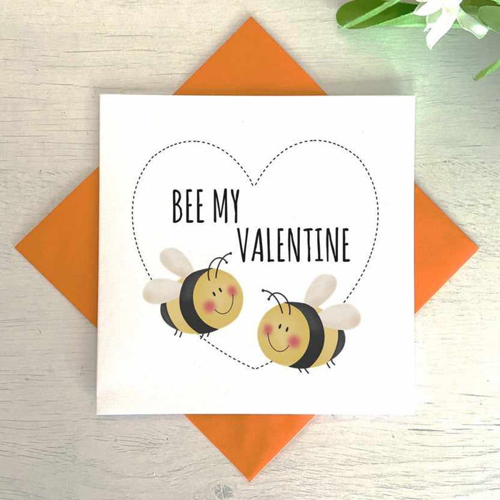 Bee My Valentine Greetings Card
