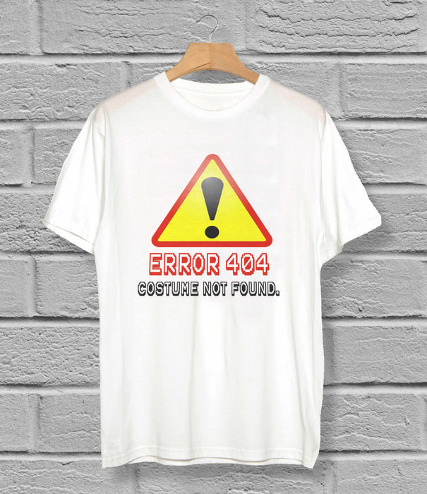 Error 404 Costume Not Found Warning Triangle T-Shirt