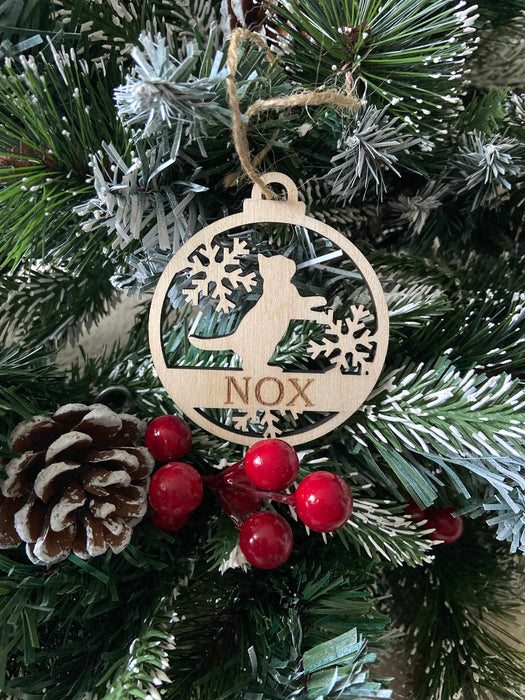 Personalised Cat Christmas Tree Ornaments
