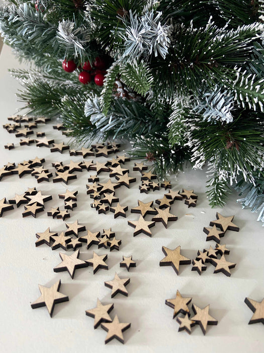 Star Shaped Wooden Table Scatter
