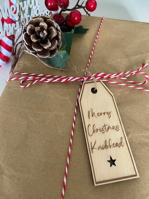 4 Insult Reusable Wooden Gift Tags
