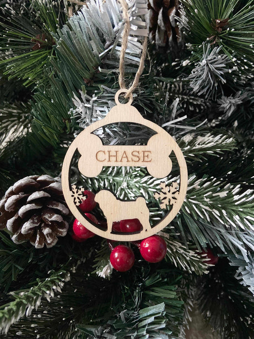 Personalised Dog Christmas Tree Ornaments