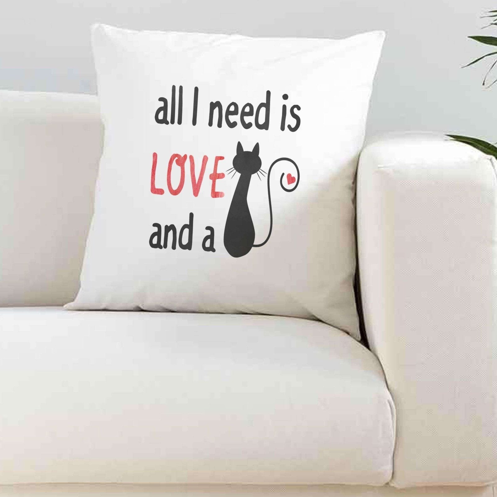 All I Need Is Love Super Soft Cushion Cover - The Gifted Panda