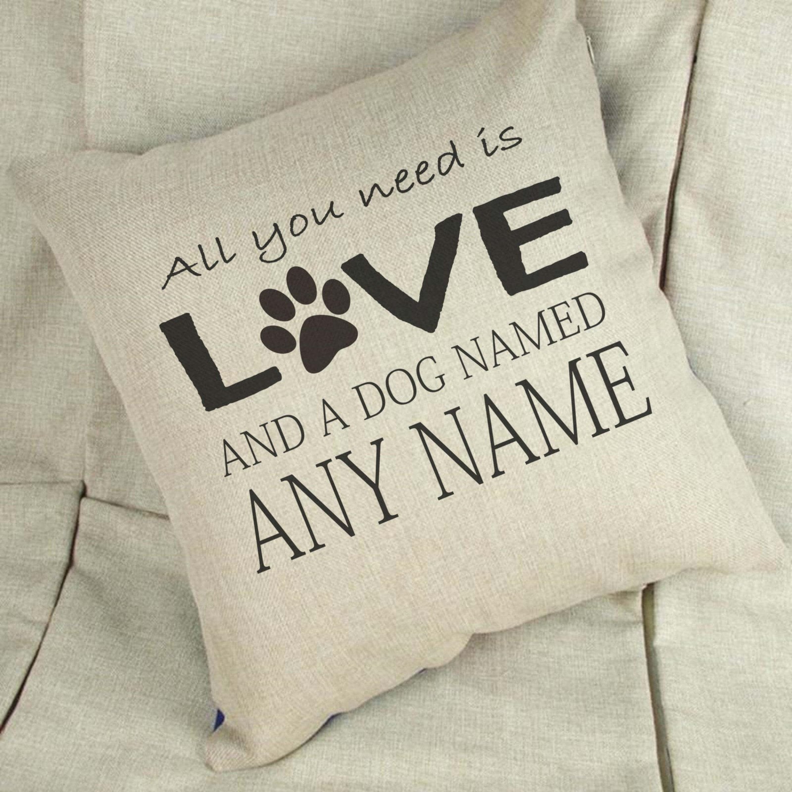 All You Need Is Love Linen Cushion Cover Secondary image