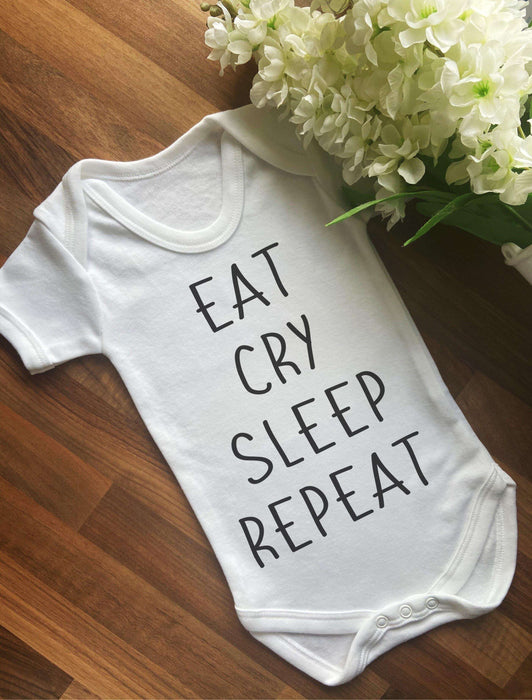Eat Cry Sleep Repeat Baby Vest