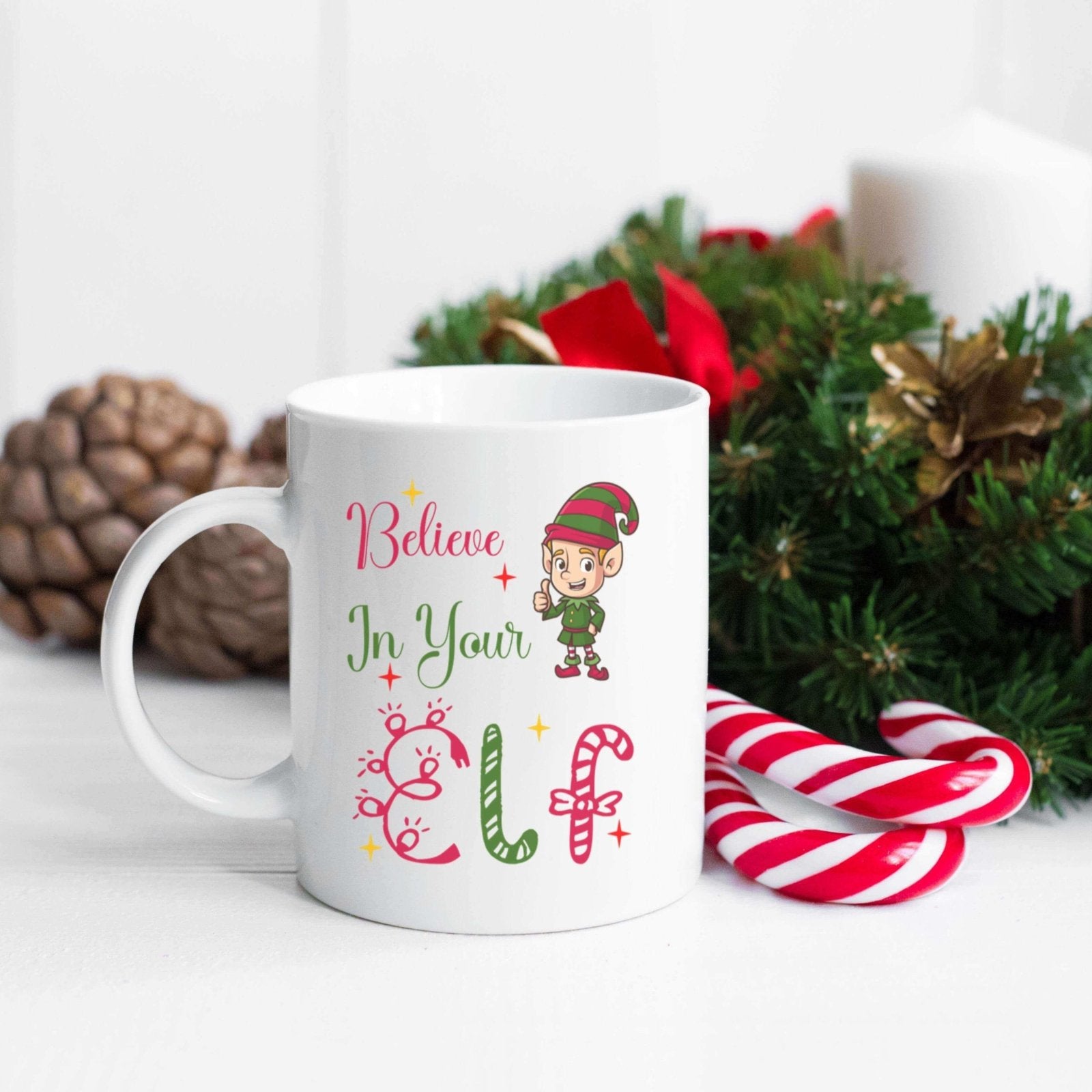 Believe In Your Elf Mug - The Gifted Panda Main image