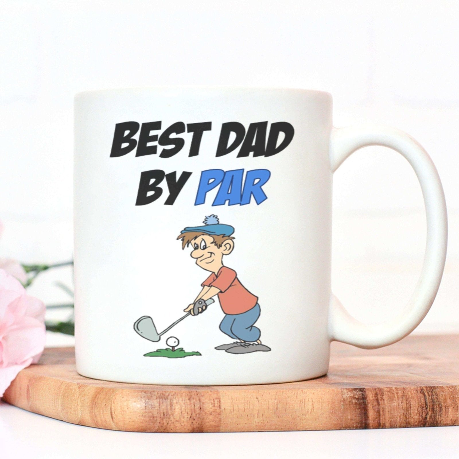 Best Dad By Par Cartoon Mug - The Gifted Panda Main image
