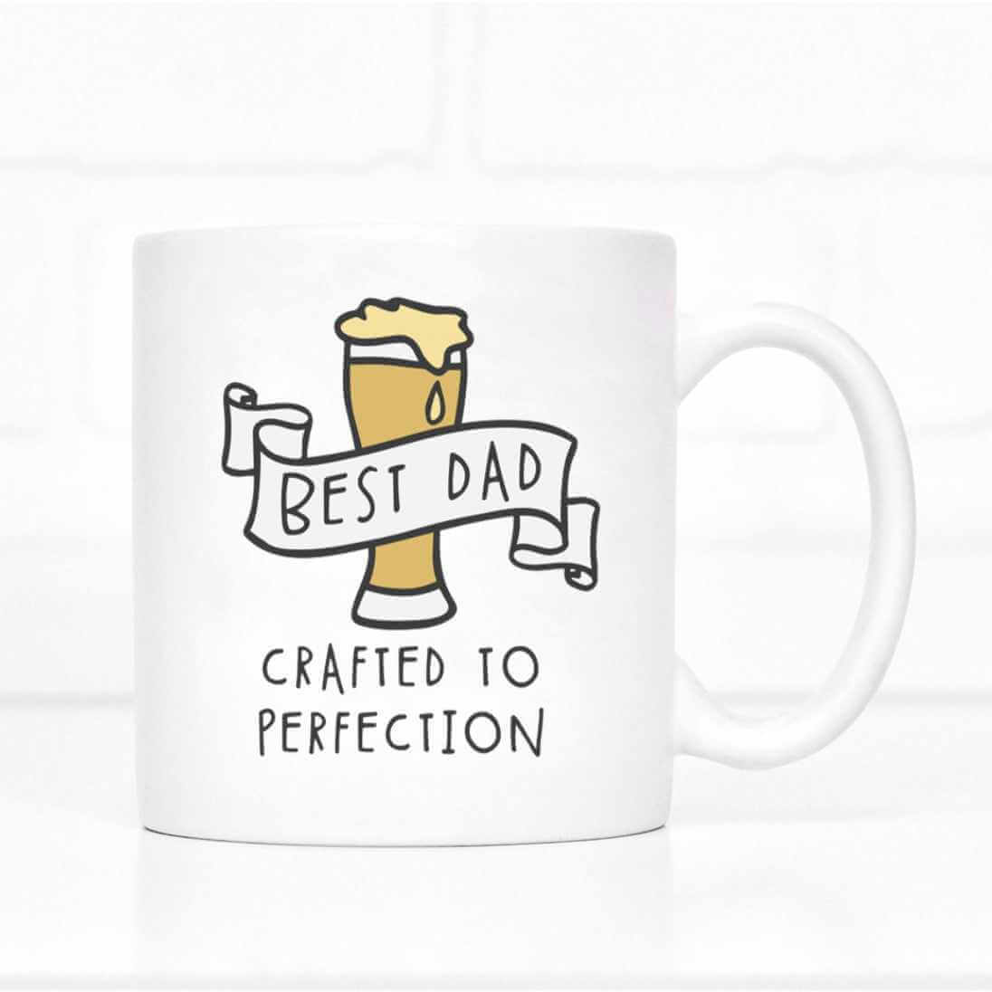 Best Dad Crafted To Perfection Mug - The Gifted Panda