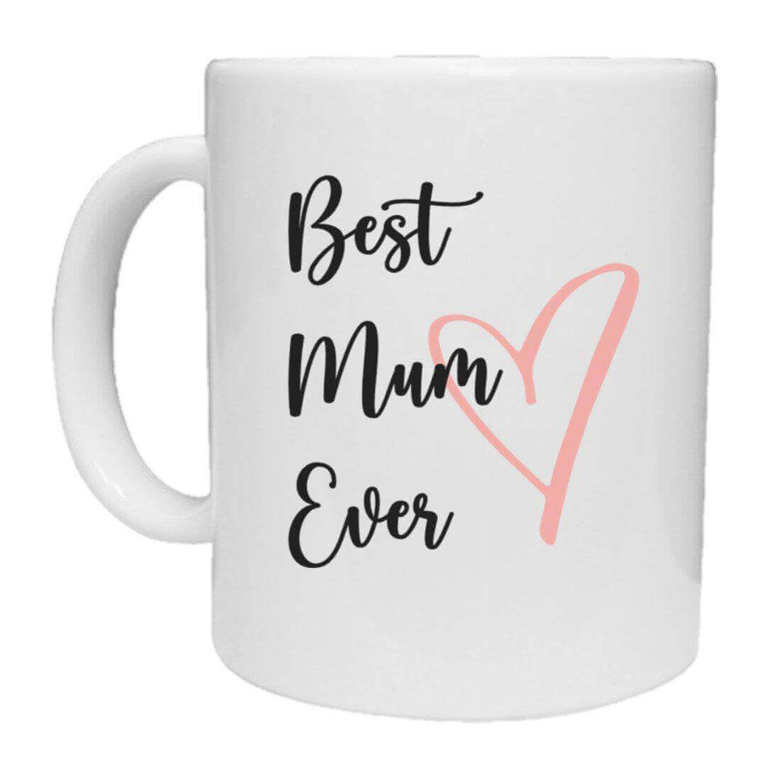 Best Mum Ever Heart Mug - The Gifted Panda