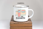 Campervan Enamel Mug - The Gifted Panda