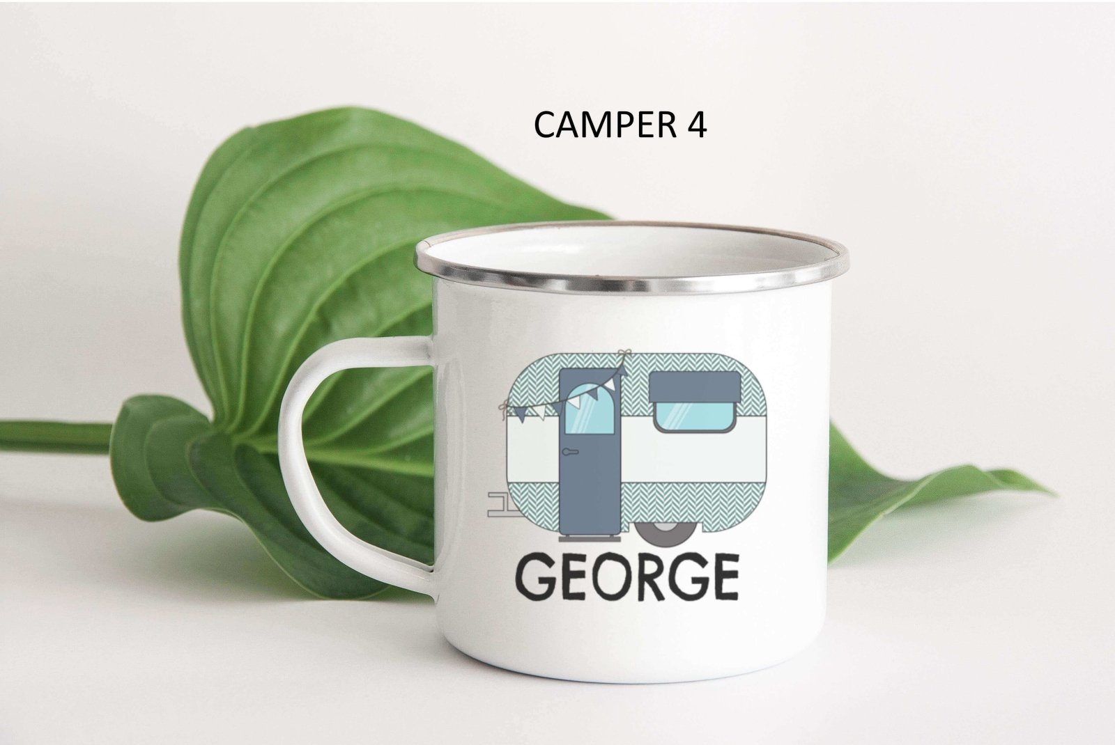 Campervan Enamel Mug - The Gifted Panda