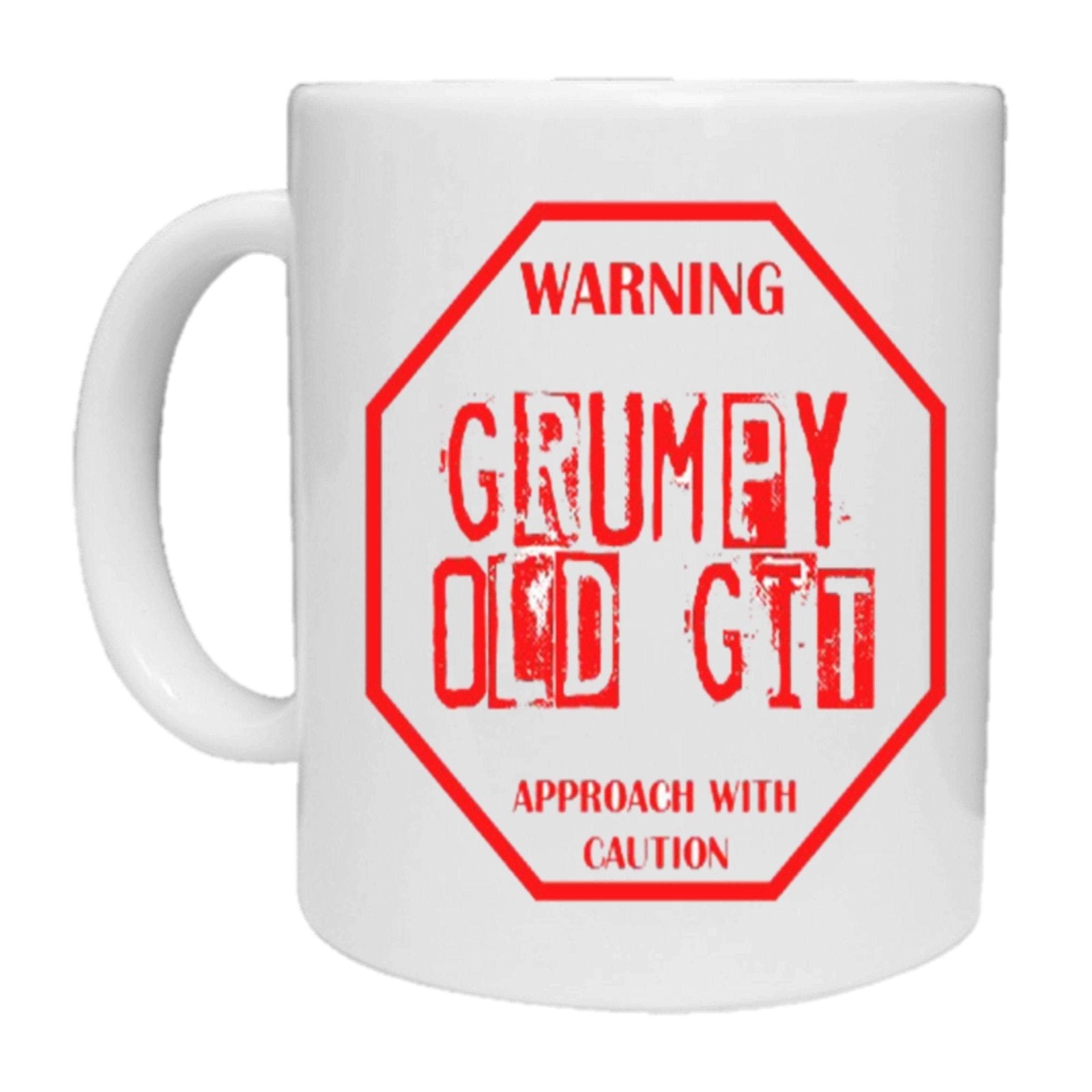 Caution - Grumpy Old Git Mug - The Gifted Panda Main image