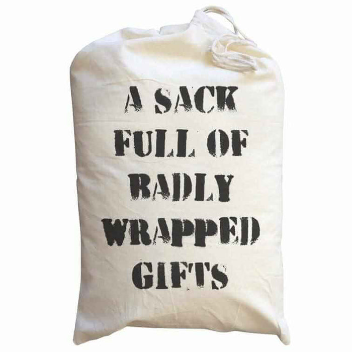 A Sack Full Of Badly Wrapped Gifts - Large Christmas Santa Sack