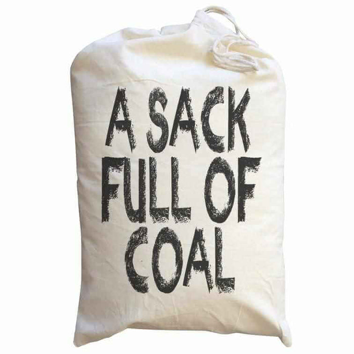 A Sack Full Of Coal - Large Christmas Santa Sack