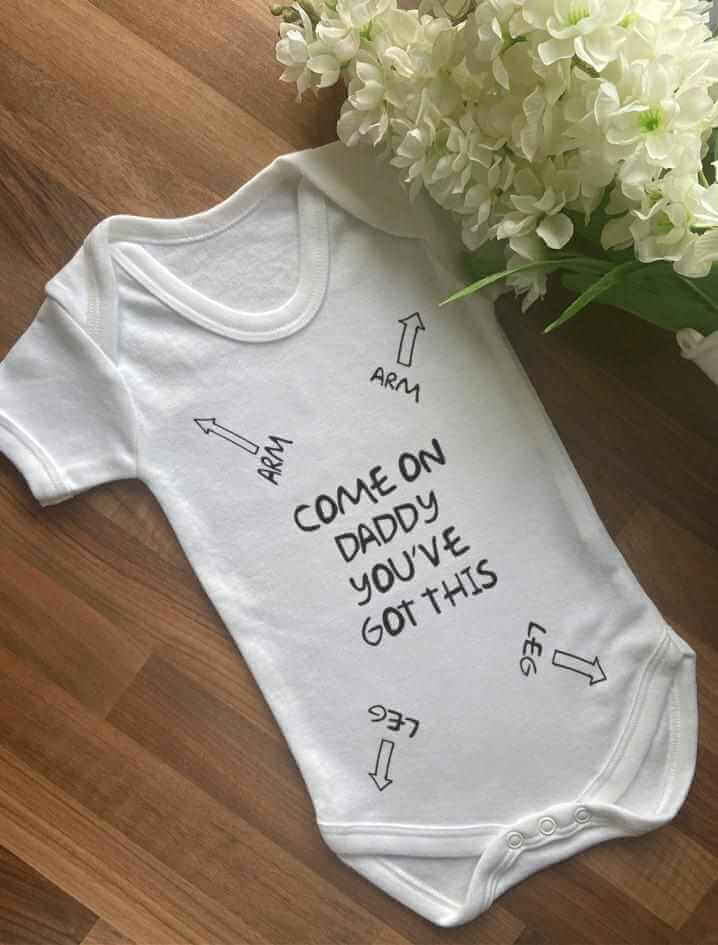 Come On Daddy You've Got This Baby Vest - The Gifted Panda Main image