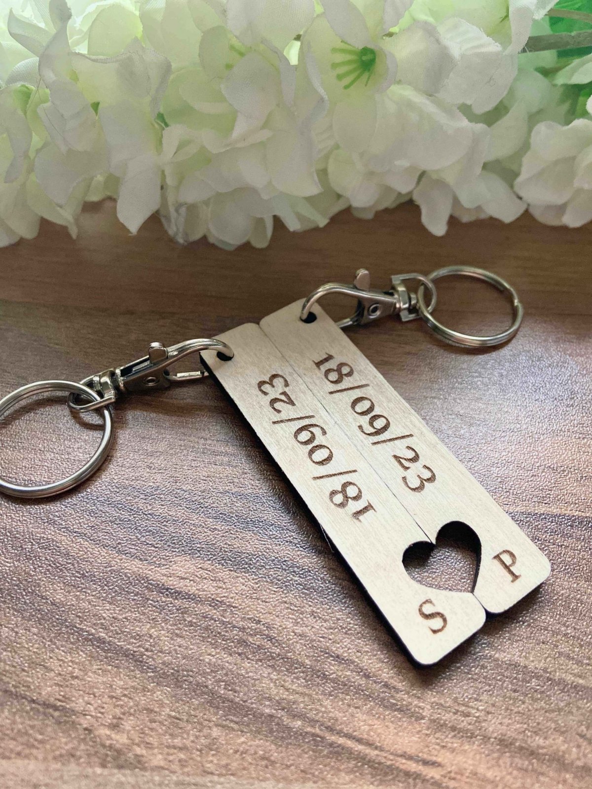 Couples Anniversary Keyrings - The Gifted Panda
