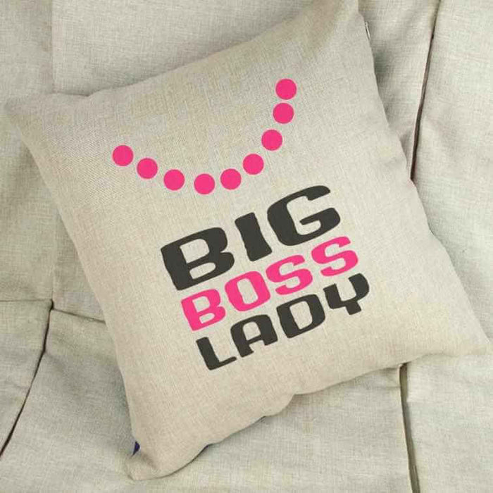 Big Boss Lady - Linen Cushion