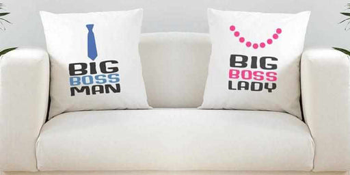 Big Boss Lady/Man Silky White Cushion