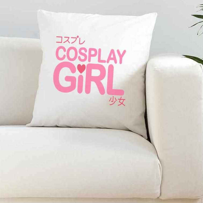 Cosplay Girl White Silky Cushion
