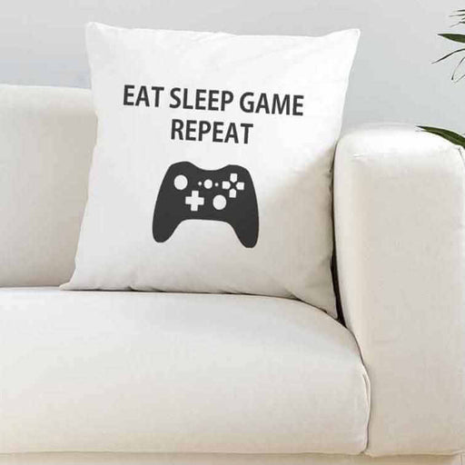 Eat Sleep Game Repeat Super Soft Cushion