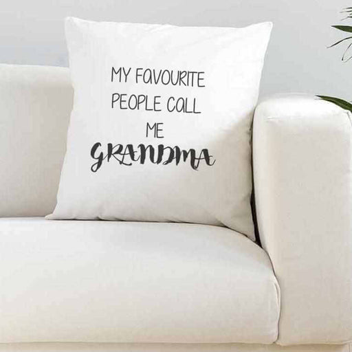 Favourite People Call Me Nanny/Grandma Silk Cushion