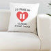 I'd Pause My Game For You White Cushion Cover