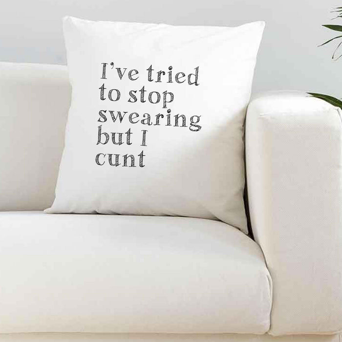 I Tried To Stop Swearing But I Cunt Silky Cushion