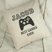 Personalised Best Gamer Ever Linen Cushion