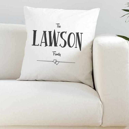 Personalised Family Super Soft Cushion Cover