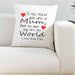 Personalised To The World Silky Cushion Cover