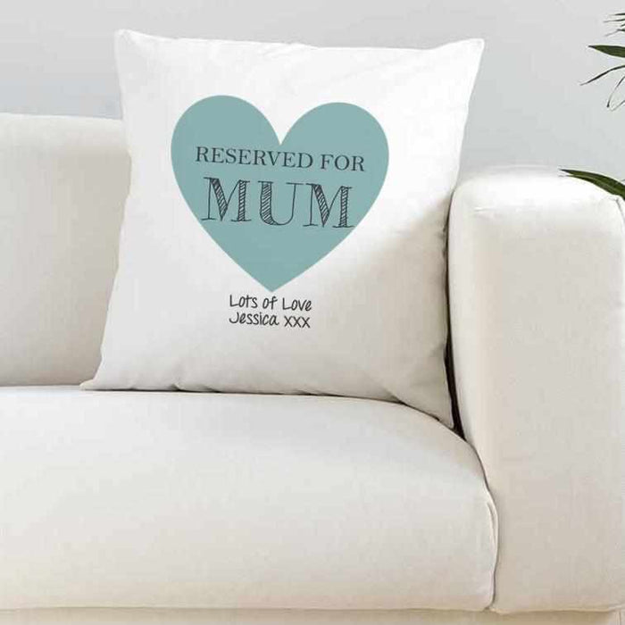 Reserved For Mum - Personalised Silky Cushion Cover