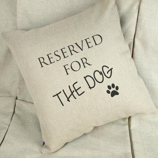 Reserved For The Dog Linen Cushion Cover