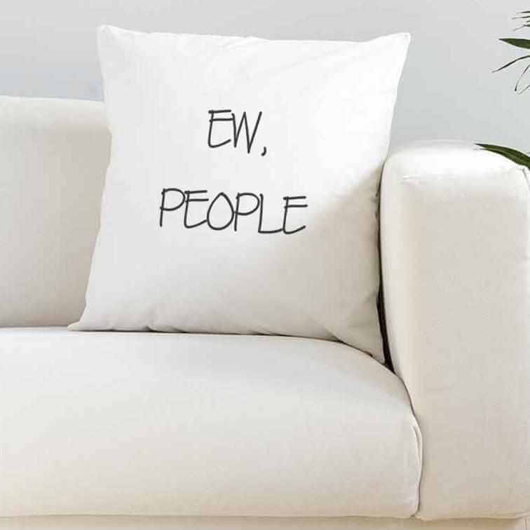 Ew People Silky White Cushion - The Gifted Panda Main image