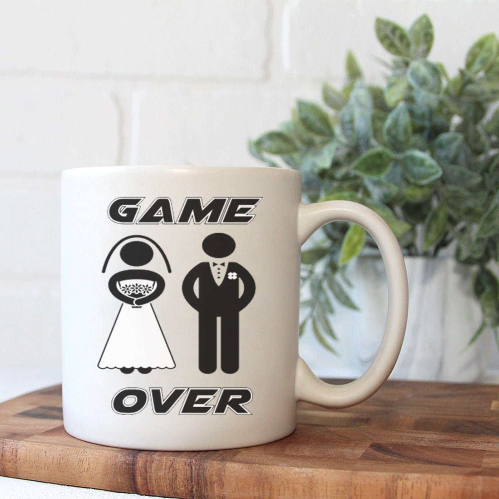 Game Over Wedding Mug - The Gifted Panda