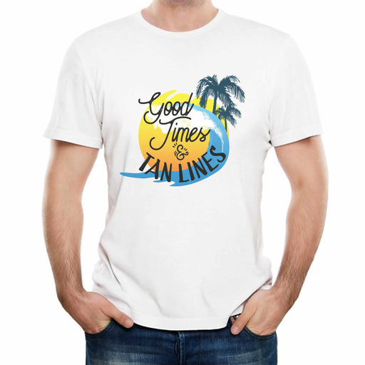 Good Times And Tan Lines - Men's Summer T-Shirt The Gifted Panda