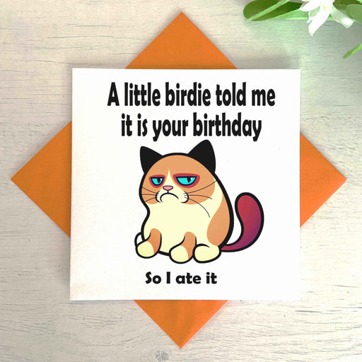 A Birdie Told Me It Is Your Birthday Greetings Card Greetings Card The Gifted Panda