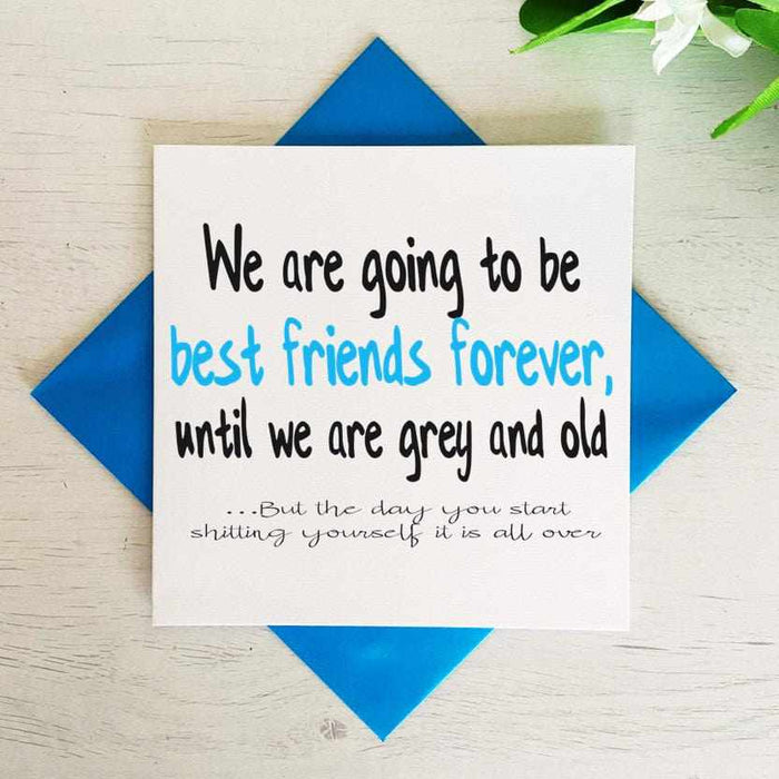 Best Friends Until We Are Old Card Greetings Card The Gifted Panda