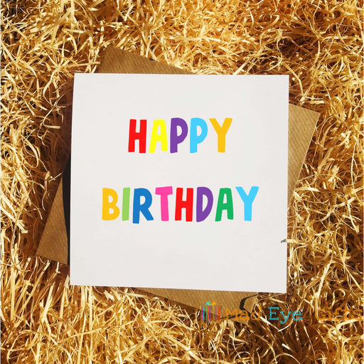 Colourful Happy Birthday Greetings Card