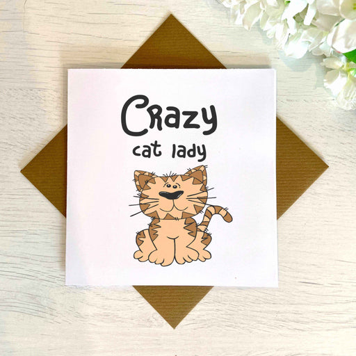 Crazy Cat Lady Greetings Card Greetings Card The Gifted Panda